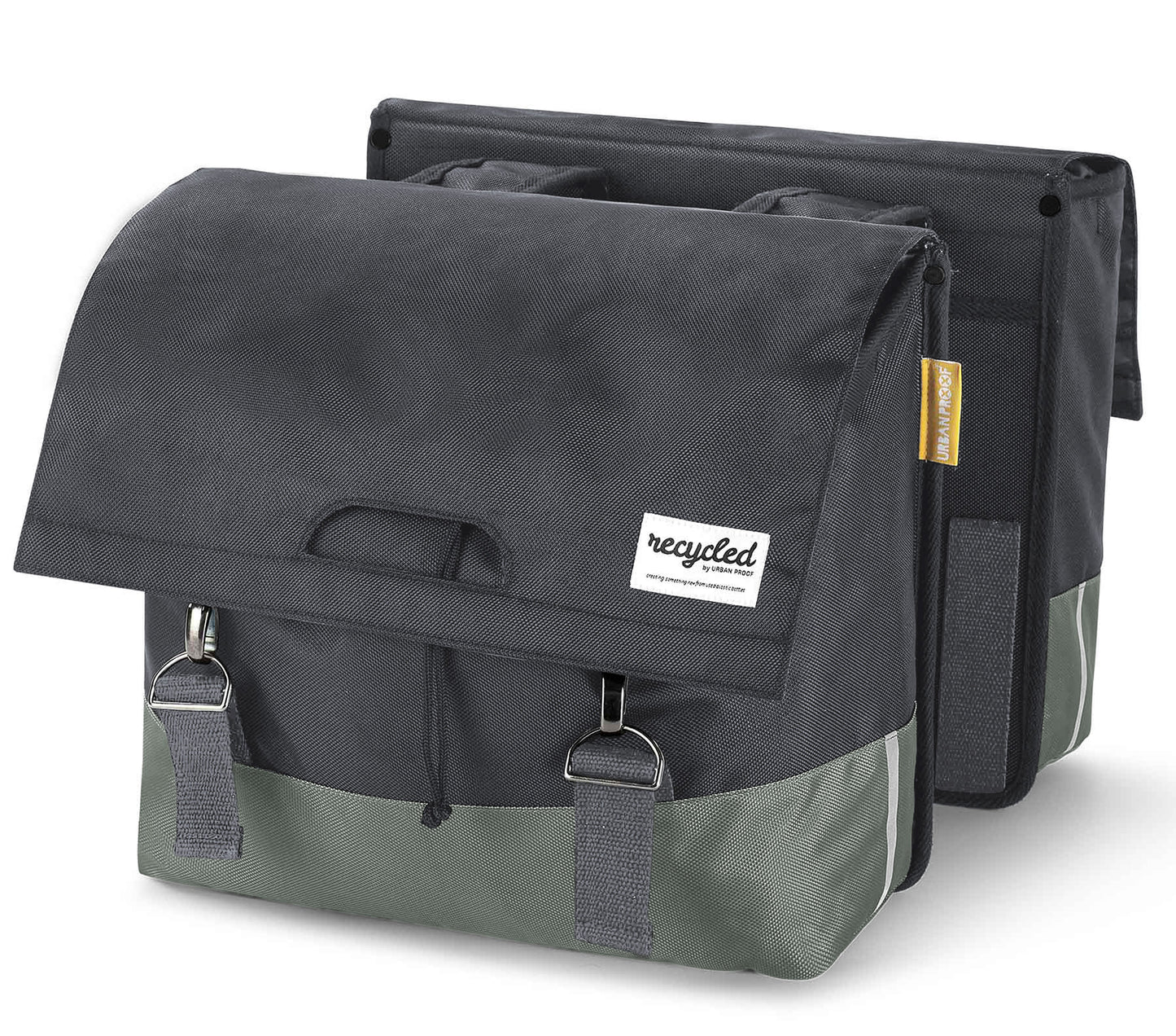 Urban Proof dubbele fietstas 40L grijs