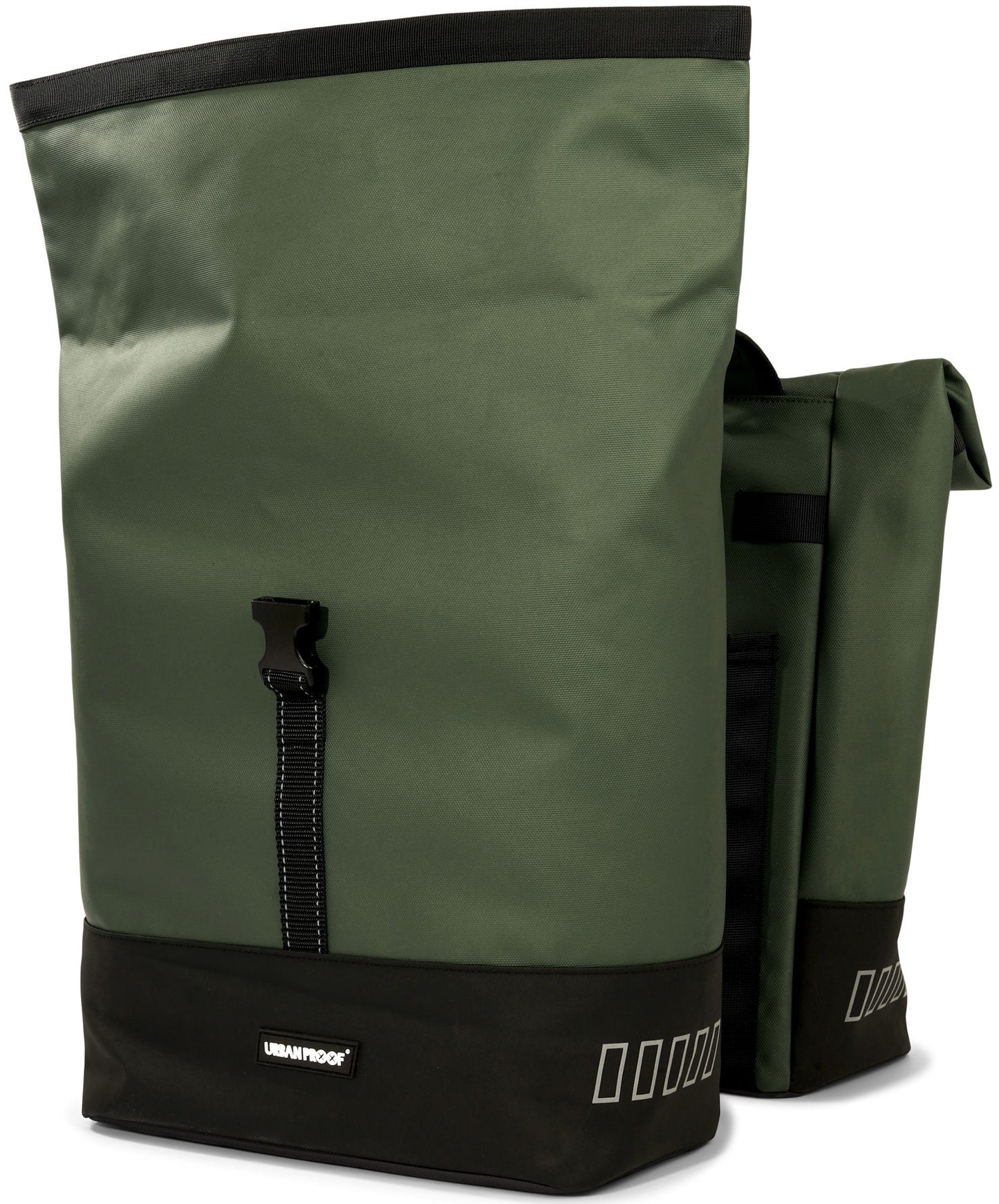 Urban -Protido Urbanprowron Rolltop doble bicicleta 38 litros verdes