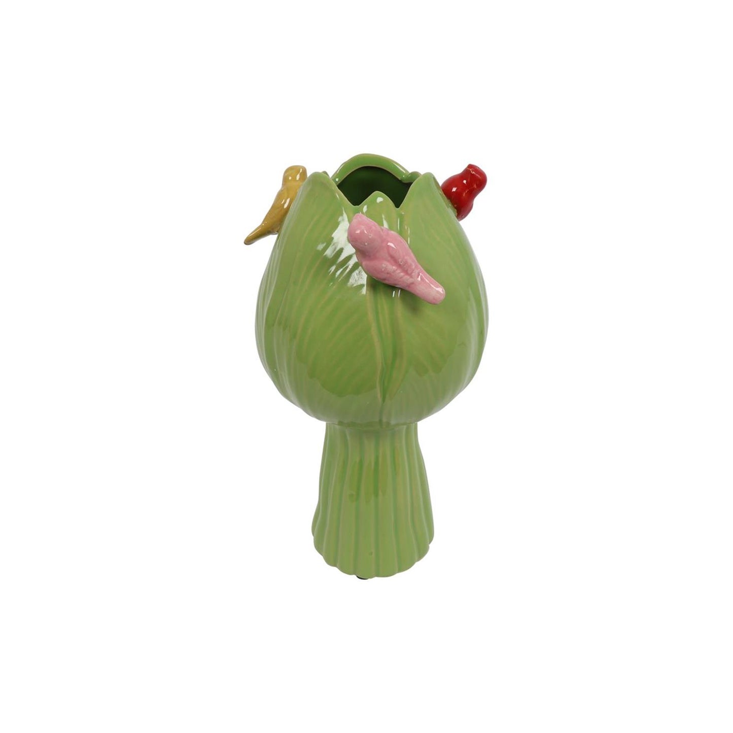 Vaso Countryfield tulipano con uccelli verdi ø11cm