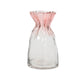 Jarrón Decoris cristal h20,5cm rosa suave