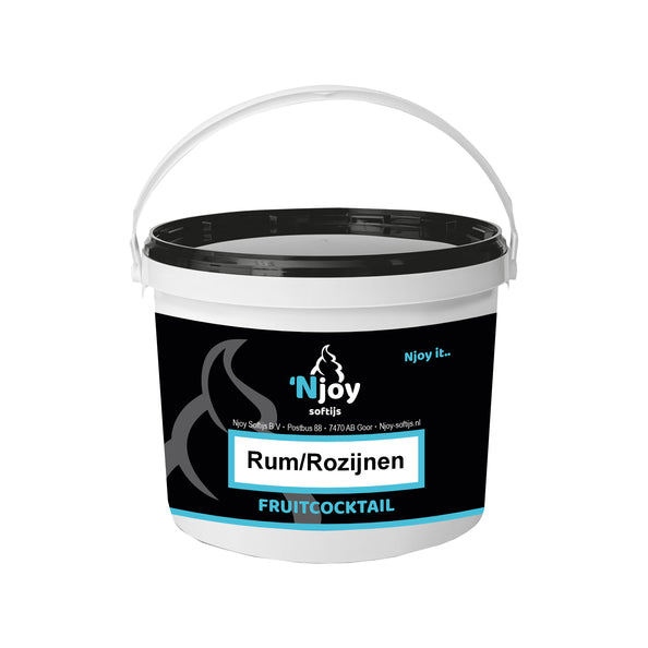 Njoy rum rozijnen fruitcocktail (1kg)