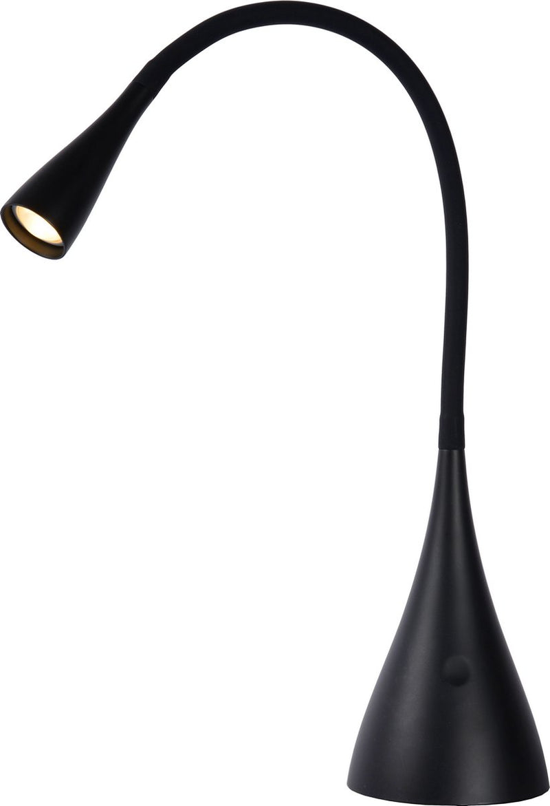 Lucide zozy - lampada da scrivania - led 3 stepdim - 1x4w 3000k - nero