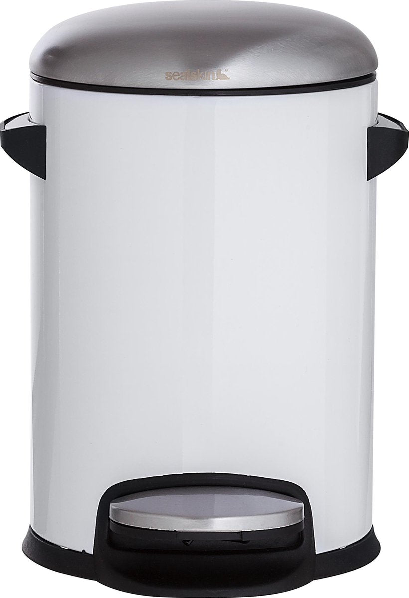 Sealskin cosmic - cubo de basura con pedal 3 litros independiente - blanco