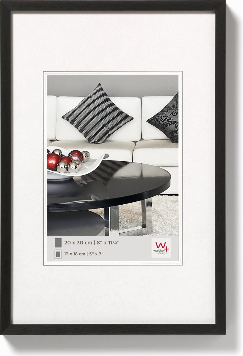 Sedia Walther - cornice per foto - misura foto 15x20 cm - nera