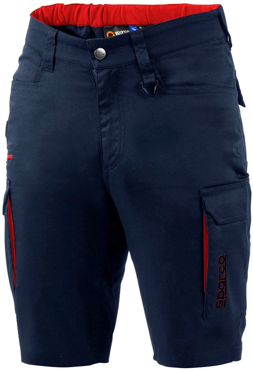 Sparco werkbermuda hawaii werkbroek - marineblauw zwart