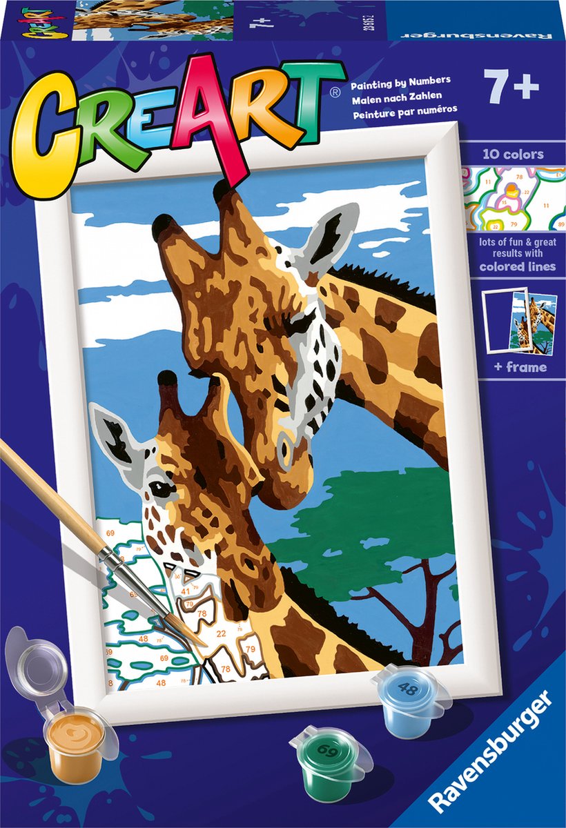 Ravvensburger Creart Painting su numeri carini giraffe