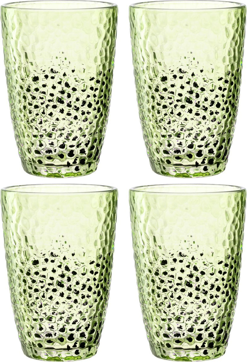 Bicchiere long drink Leonardo 340ml verde matera - set da 4