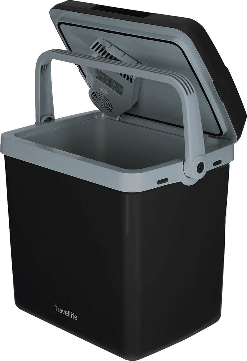 Nevera termoeléctrica Travellife TL32 antracita - 25l - ac dc - 12v 230v - apto para botellas de 1,5 l