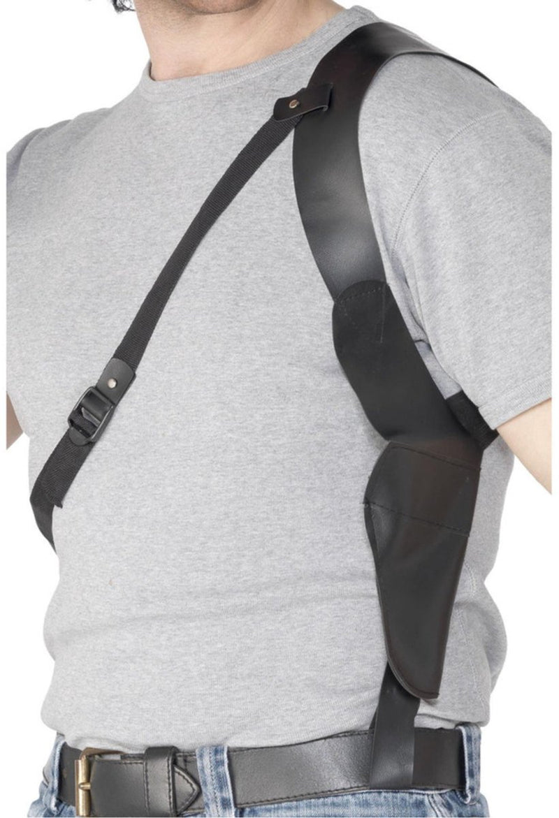 Funda de hombro Smiffys - negro - aspecto de cuero - accesorios de vestir - porta armas - vaquero