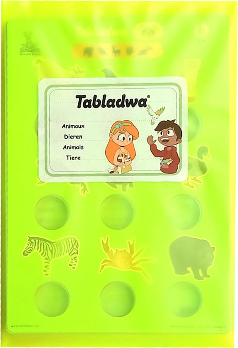 Geronimo games arte dei giochi - tabladwa: animali (francese) - gioco educativo - 2 giocatori - adatto dai 5 anni