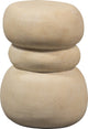 Mesa auxiliar Woood yvo - fibra de arcilla - natural - 47x37x35