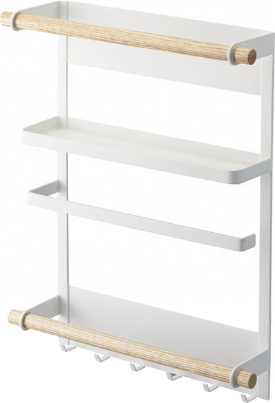 Yamazaki magnetic kitchen rack refrigerator - tosca - white