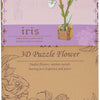 Lobbes speelgoed bv lobbes houten bouwpakket 3d iris bloemen 60-delig knutselset.