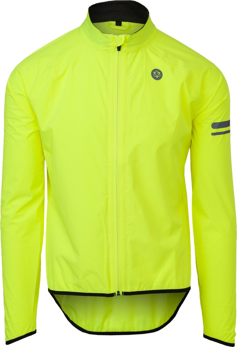 Agu rain jacket essential men hi-vis neon yellow m
