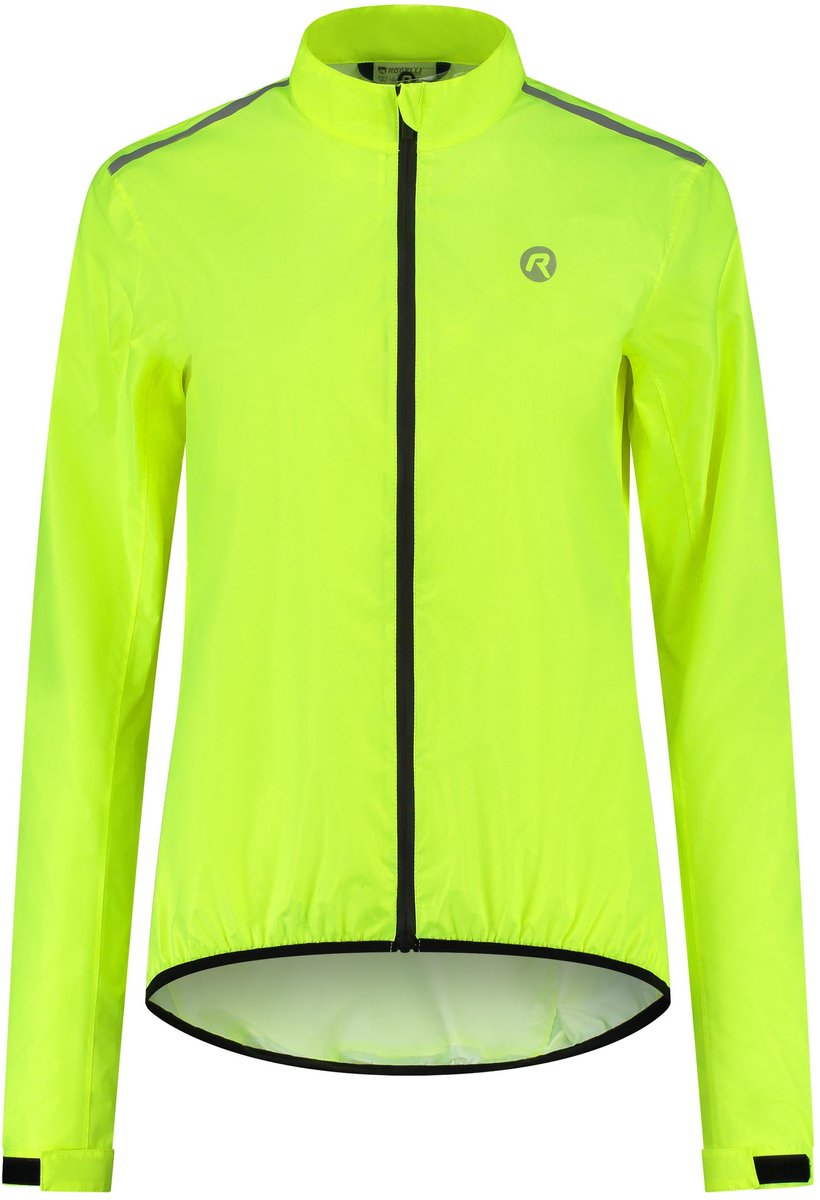 Rogelli core fietsregenjack dames - waterdicht - fluorgeel - s