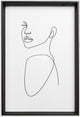 Silhouette Walther - cornice in legno - misura foto 20x30 cm - nera