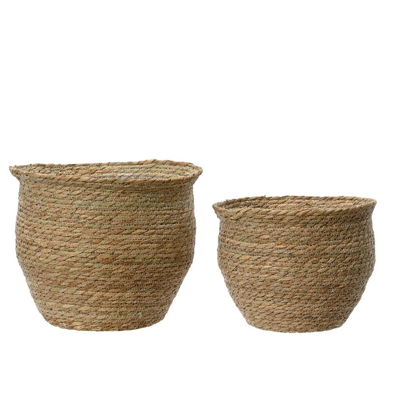 Decoris vaso da fiori in giunco 2 pezzi