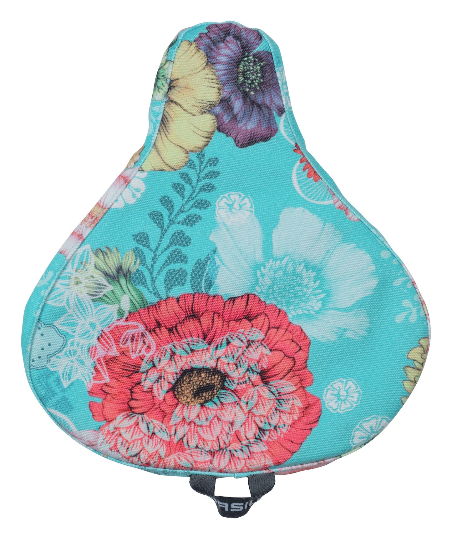 Basil Bloom Field - Cubierta de silla de montar - Azul
