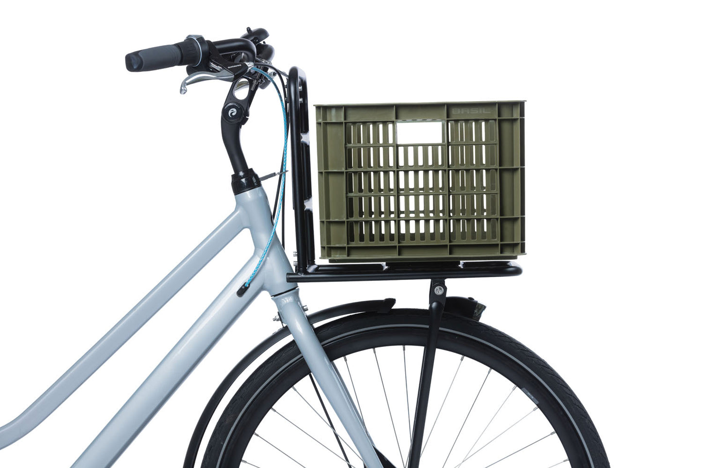 Basil fietskrat M - medium - 29.5 liter - groen
