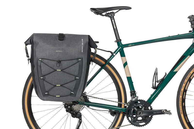 Basil Navigator Storm MIK SIDE fietstas - sportieve en functionele enkele fietstas - zwart - 100% waterdicht