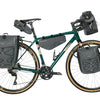 Boba de bicicleta lateral de Basil Navigator Storm Mik - Bolsa de bicicleta individual deportiva y funcional - Negro - 100% impermeable