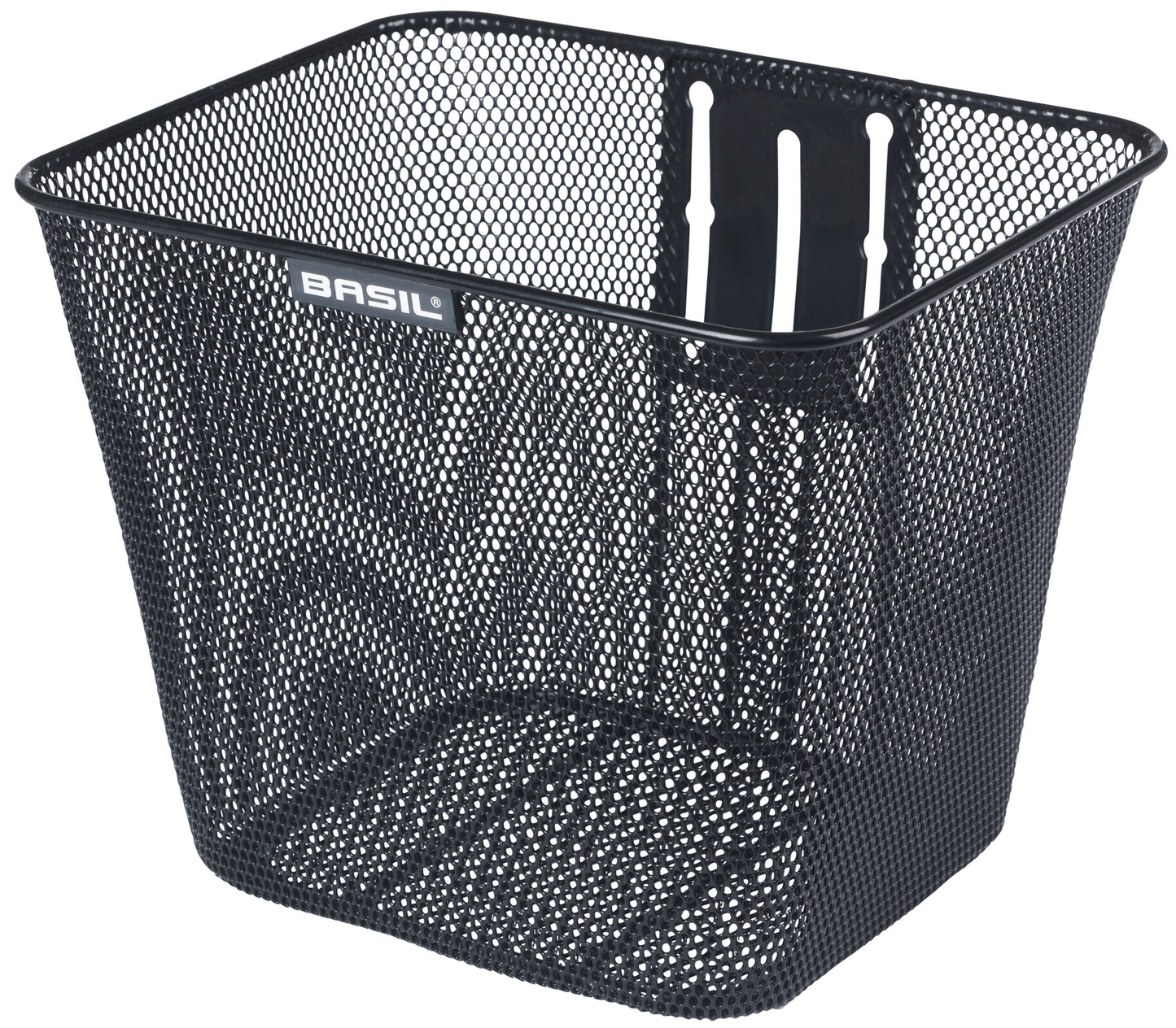 Basil Bilycle Basket Bilbao con montaje fijo 26 x 22 x 27 cm Negro