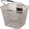 Basil Bicycle Basket Bilbao Kf Fixing 26 x 22 x 27 cm Nude Metallic