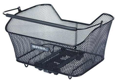 Basil Bicycle Basket Base M Multy System Nx 13 litri 25 x 33 x 16 cm - nero