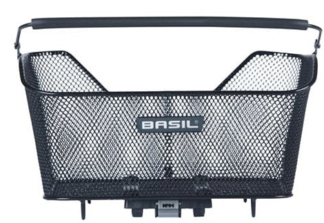Basil Bicycle Basket Base M Multy System Nx 13 litri 25 x 33 x 16 cm - nero