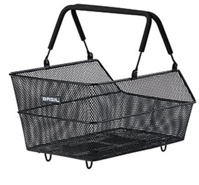Basil fietsmand cento s met mik bevestiging 7 liter 31 x 21 x 11 cm - zwart