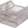 Basil Bicycle Basket Cento Flower S 31 X 21 X 0 Nude Metallic