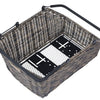 Basil Bicycle Basket Cento Rattan Look Multi System 41 x 25 x 12 cm - Brown