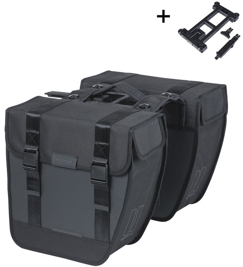 Basil Bicles Bag Bag Double Tour impermeable MIK 28L