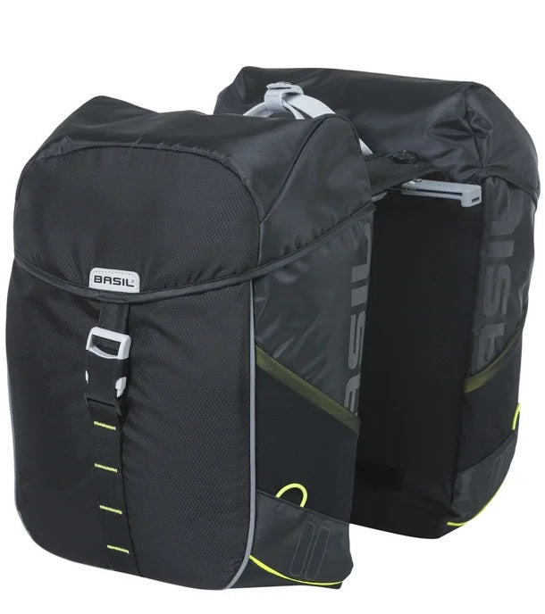 Basil Basil Double Bicycle Borsa miglia 34 litri 13 x 26 x 35 cm (2x) lime nero