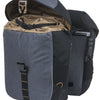 Basil dubbele fietstas miles mik 34 liter 13 x 26 x 35 cm - zwart grijs