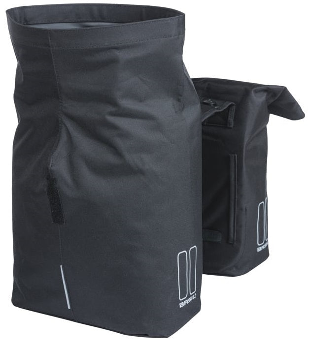 Basil Double Bag City Mik 28-32L Negro
