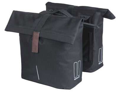 Basil Double Bag City Mik 28-32L Negro