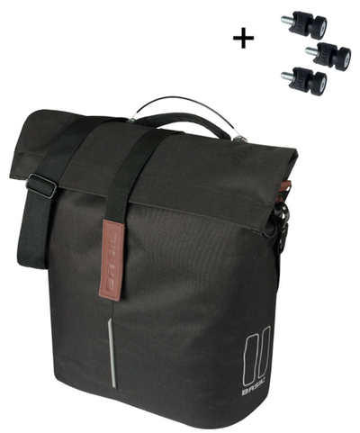 Basil Bicycle Shopper City 14 litri 11 x 29 x 36 cm nero
