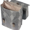 Basil dubbele fietstas elegance mik 40 - 49 liter - chateau taupe