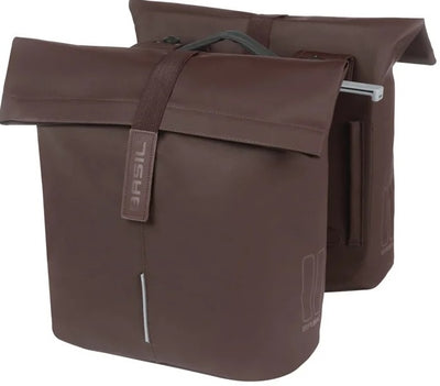 Basil Bolsa de bicicleta Doble Ciudad Taza marrón mik 28-32L