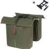Basil Bolsa de bicicleta Double City Moss Green Mik 28-32L