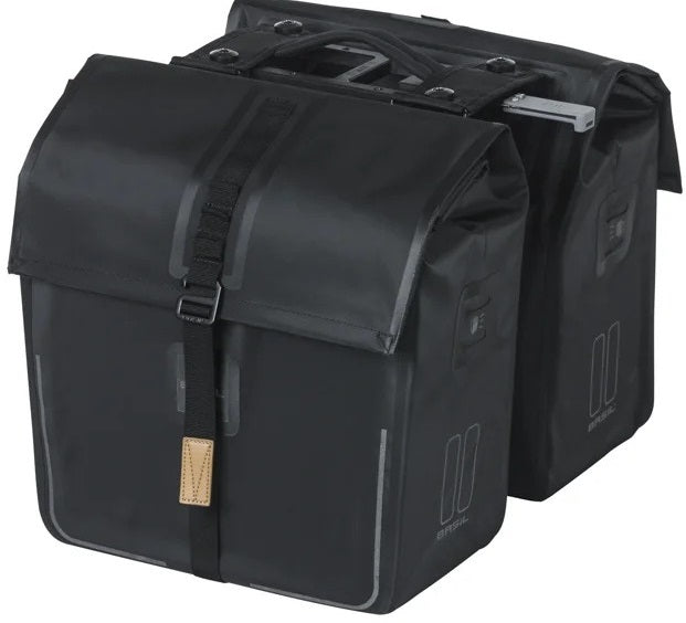 Sacca per biciclette di basilico doppia urbano secco nero mik 50l