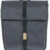 Basil dubbele fietstas urban dry mik 50 liter - charcoal
