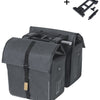 Basil dubbele fietstas urban dry mik 50 liter - charcoal