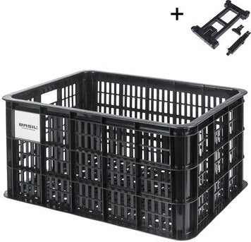 Basil Krat Groot 40L Mik Black riciclato