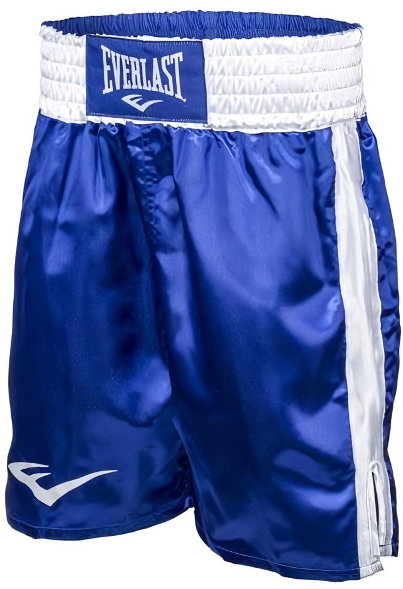 Pantaloncini da boxe Everlast 23 pollici, blu bianco l
