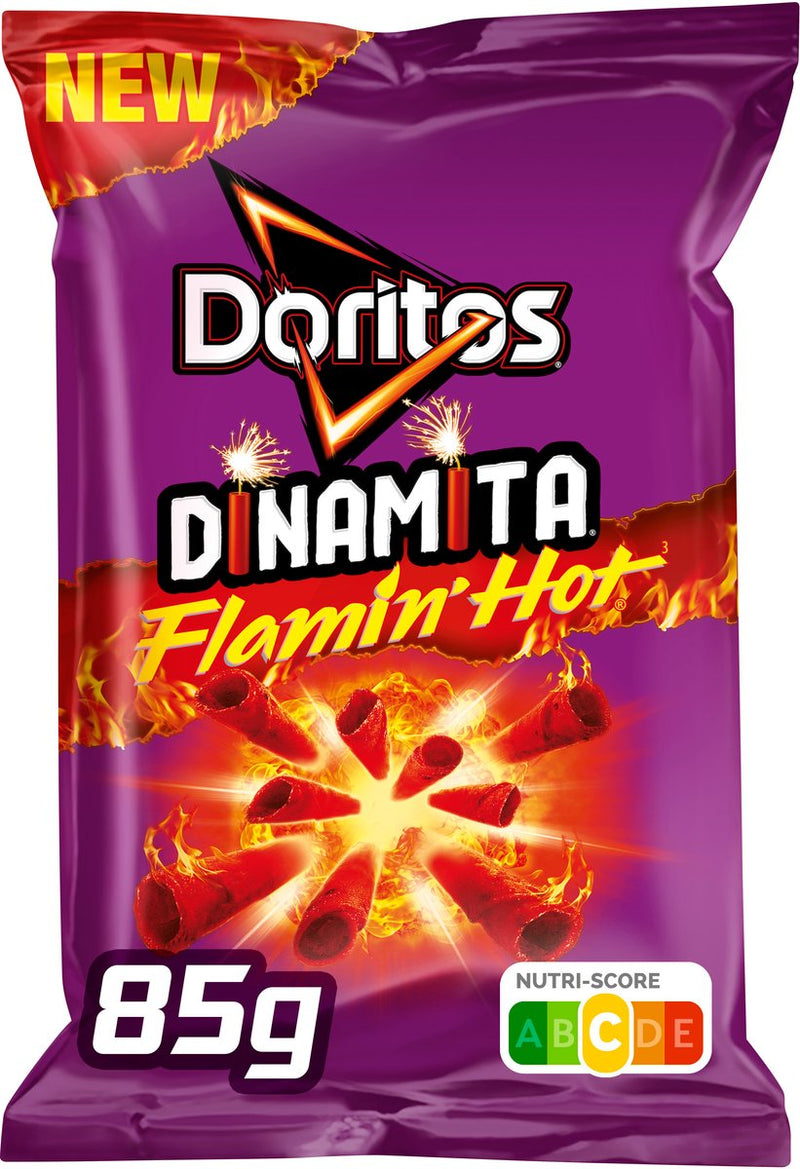 Doritos dinamita flamin hot chips 20 x 85 gramos