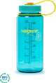 Nalgene - botella de boca ancha - botella para beber - botella de agua - a prueba de fugas - 500 ml - sin bpa - sustentable - cerúleo