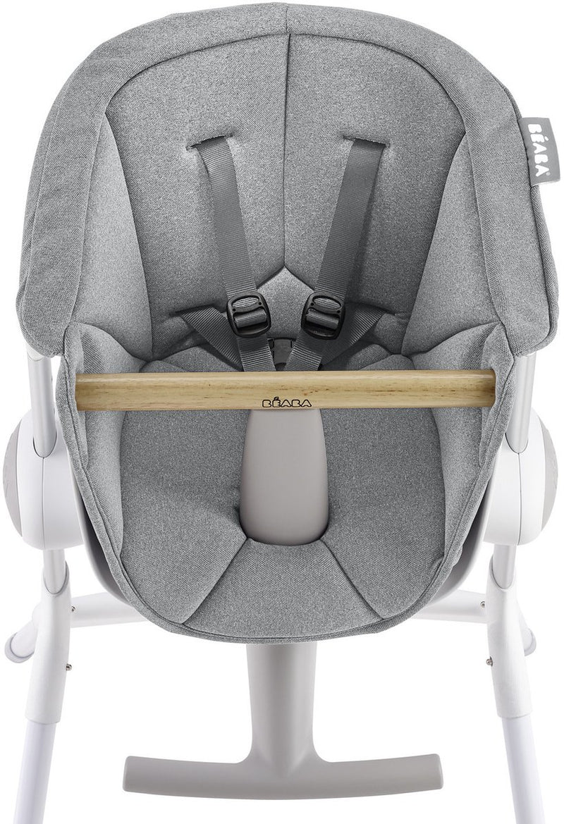 Béaba reductor de asiento up down - cojín confort para trona - ergonómico suave - lavable - a partir de 6 meses - gris