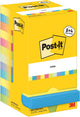 Notas adhesivas autoadhesivas post-it 654-mx-p8+4 multicolor paquete de 12 8+4